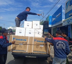 GIAO ĐƠN MÁY LẠNH DAIKIN CHO CÔNG TRÌNH TẠI TÂY NINH