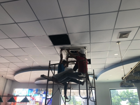 Lắp đặt máy lạnh âm cho văn phòng công ty ở Tây Ninh