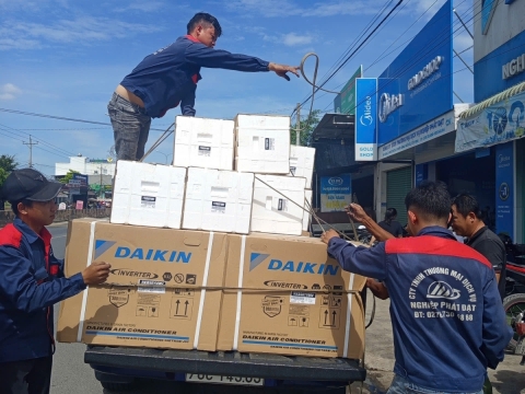 GIAO ĐƠN MÁY LẠNH DAIKIN CHO CÔNG TRÌNH TẠI TÂY NINH