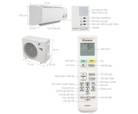 MÁY LẠNH CẢM BIẾN DAIKIN INVERTER 1.5Hp FTKC35UAVMV DAIKIN AIR SENSOR CONDITIONER