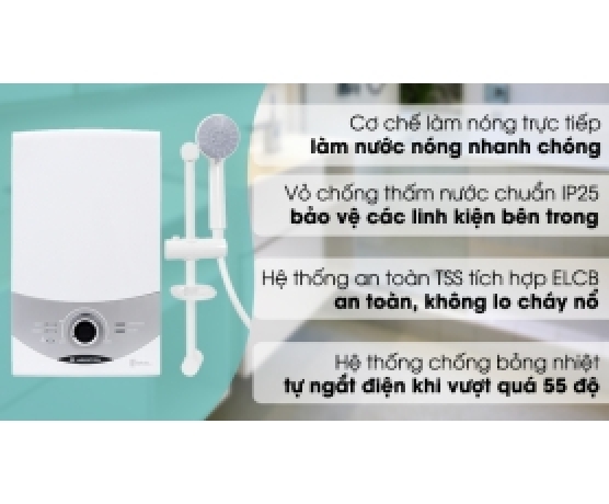 MÁY NƯỚC NÓNG ARISTON AURES SM45PE SBS VN 4500W