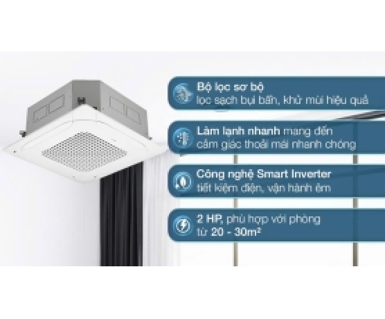 ĐIỀU HÒA ÂM TRẦN LG INVERTER 2.5HP ZTNQ24BTU